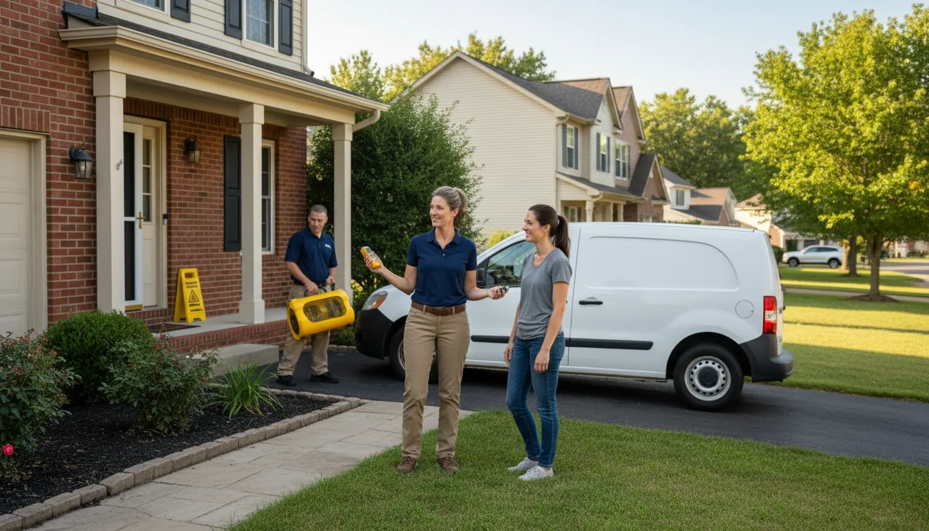Residential water damage restoration in Cliffside, NC